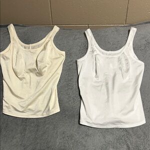 Nancy Ganz Women’s Sleeveless Shapewear Tank Top - White and Cream